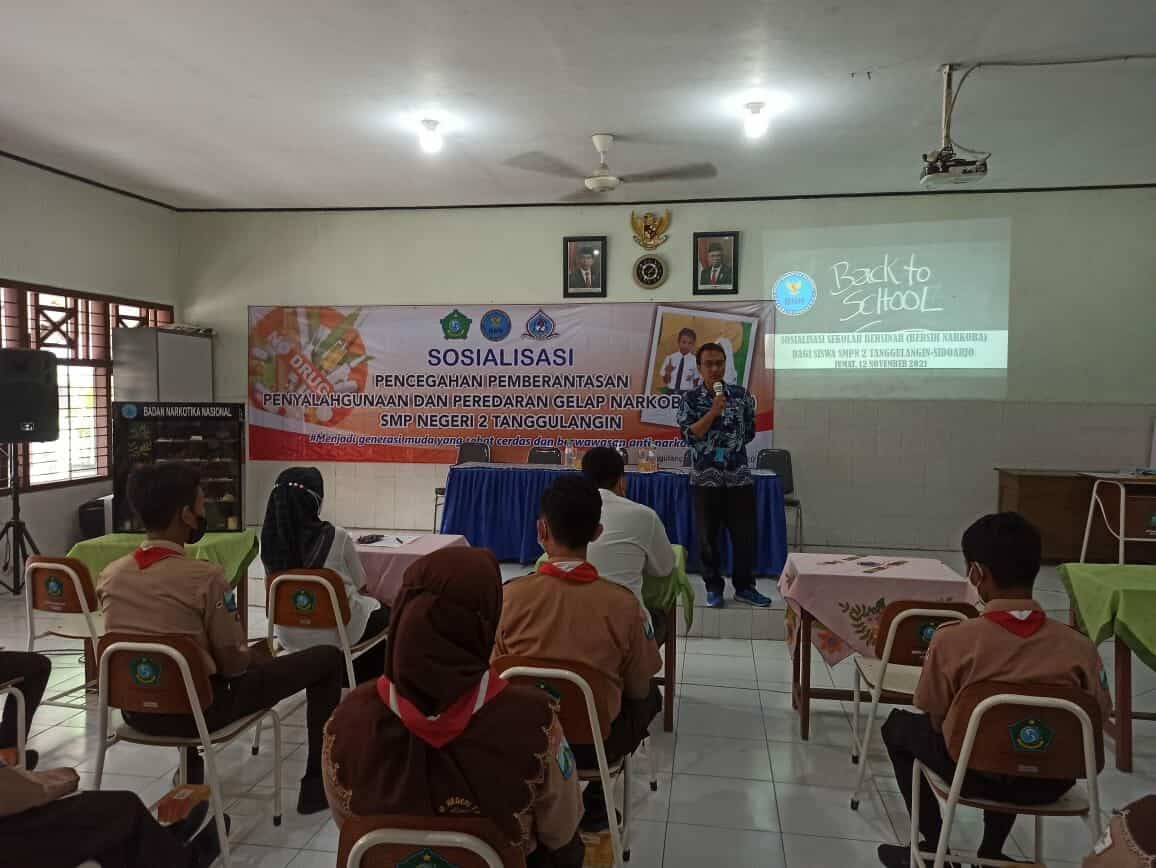 DISEMINASI INFORMASI P4GN MELALUI TATAP MUKA KEPADA PELAJAR SMP NEGERI 2 TANGGULANGIN SIDOARJO DISEMINASI INFORMASI P4GN MELALUI TATAP MUKA KEPADA PELAJAR SMP NEGERI 2 TANGGULANGIN SIDOARJO